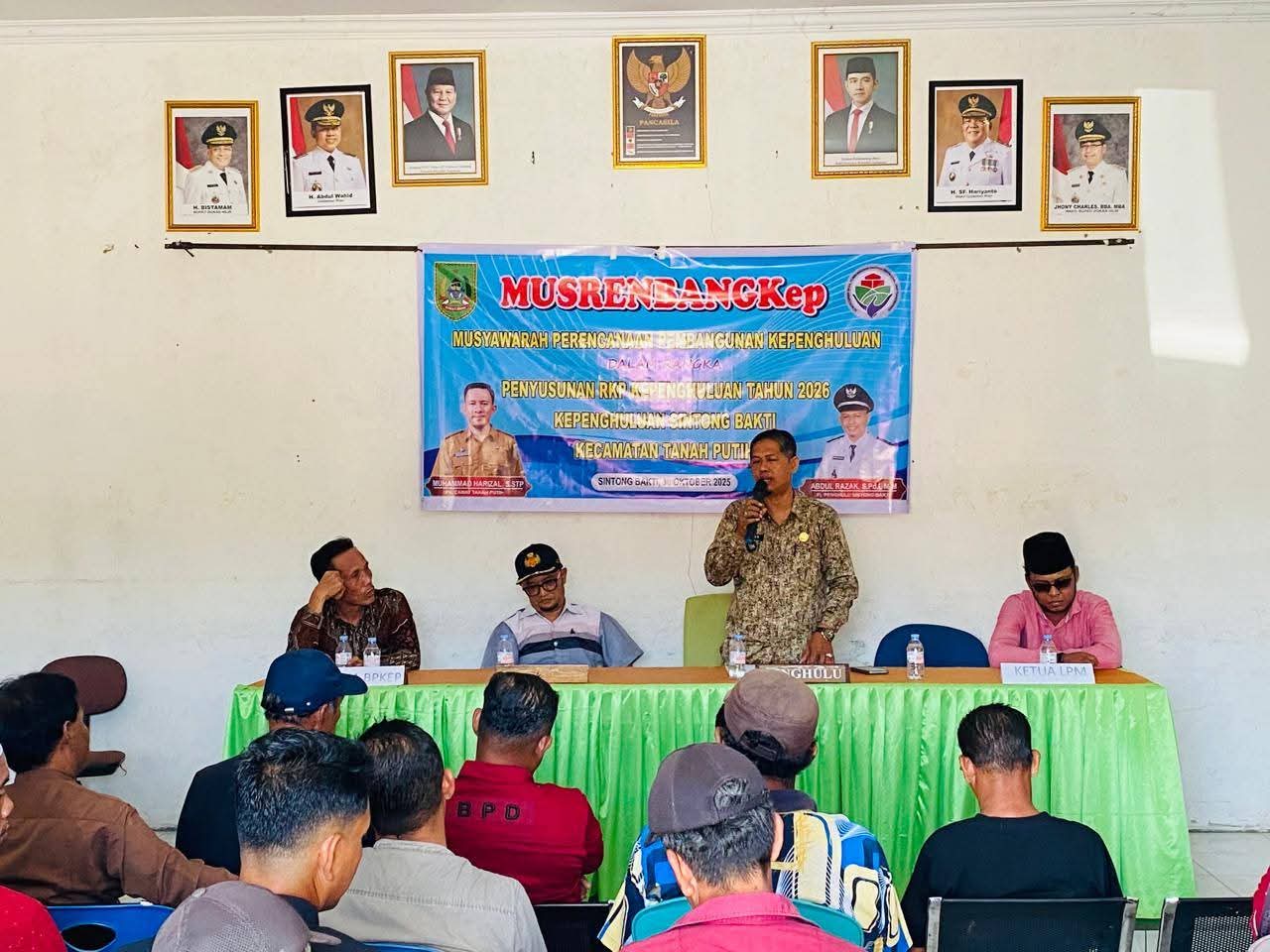 Musrenbang kepenghuluan Sintong Bakti tahun 2025: Wujut Perencanaan Pembangunan yang Partisipatif