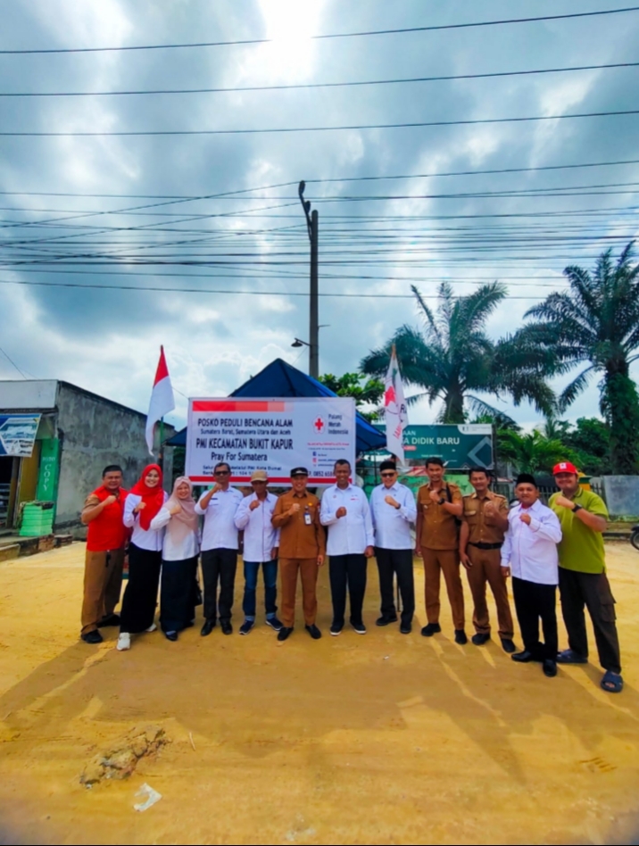 PMI Kecamatan Bukit Kapur Berhasil Mengumpulkan Bantuan untuk Korban Bencana di Sumatera